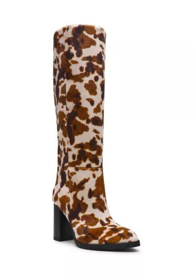 DV Dolce Vita Women's Bardonny Knee-High Cow Print Boots, 7.5M | Belk