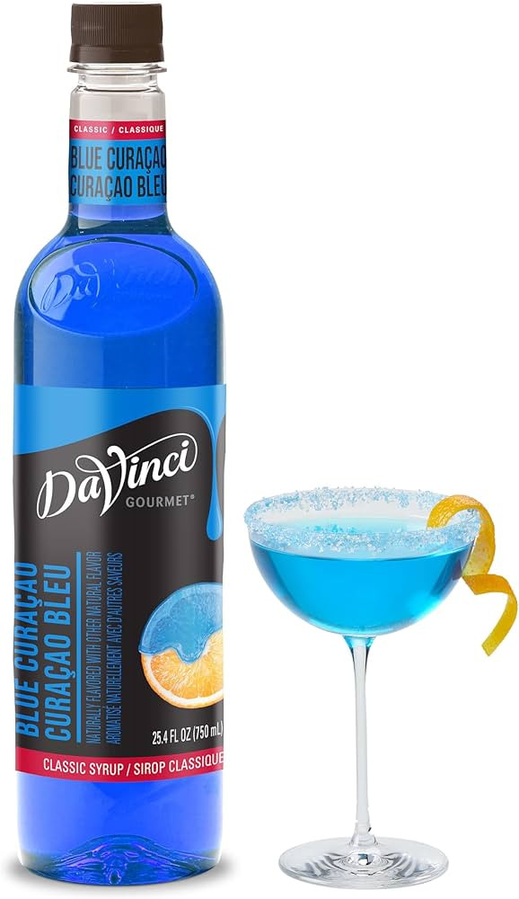 DaVinci Gourmet Classic Blue Curacao Syrup, 25.4 Fluid Ounces (Pack of 1) | Amazon (US)