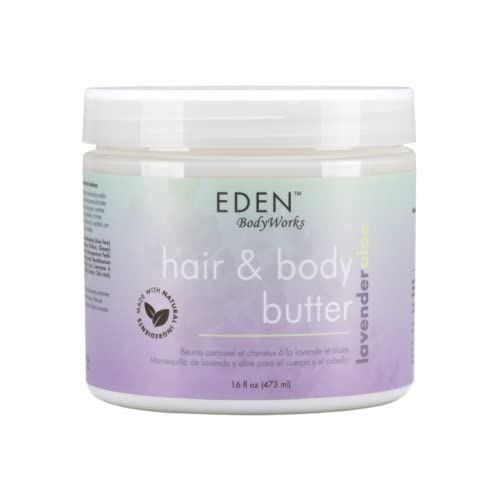 EDEN BodyWorks Lavender Aloe Hair + Body Butter (16 oz) - Natural Moisturizer - Hydrate, Calm and... | Amazon (US)