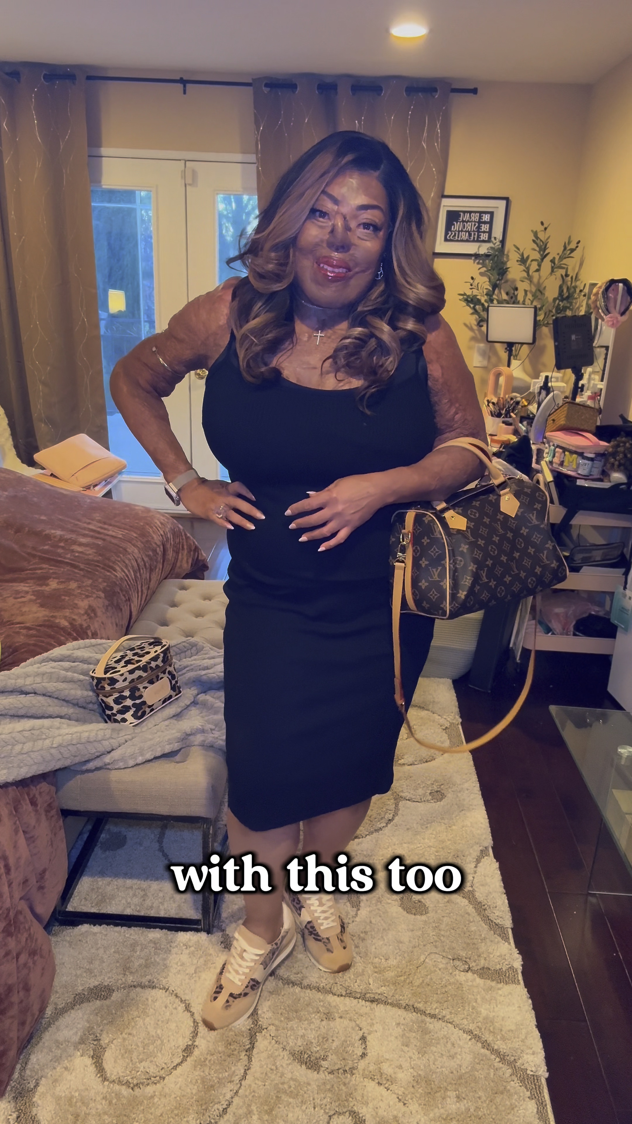 SavageXFenty Xssential ribbed midi lounge dress with Dolce Vita Retro Joggers. The personalized John Hart leopard print makeup case was a gift.❤️

loungewear, athleisure, casual dress, sneakers, lounge

#LTKMidsize #LTKShoeCrush #LTKPlusSize