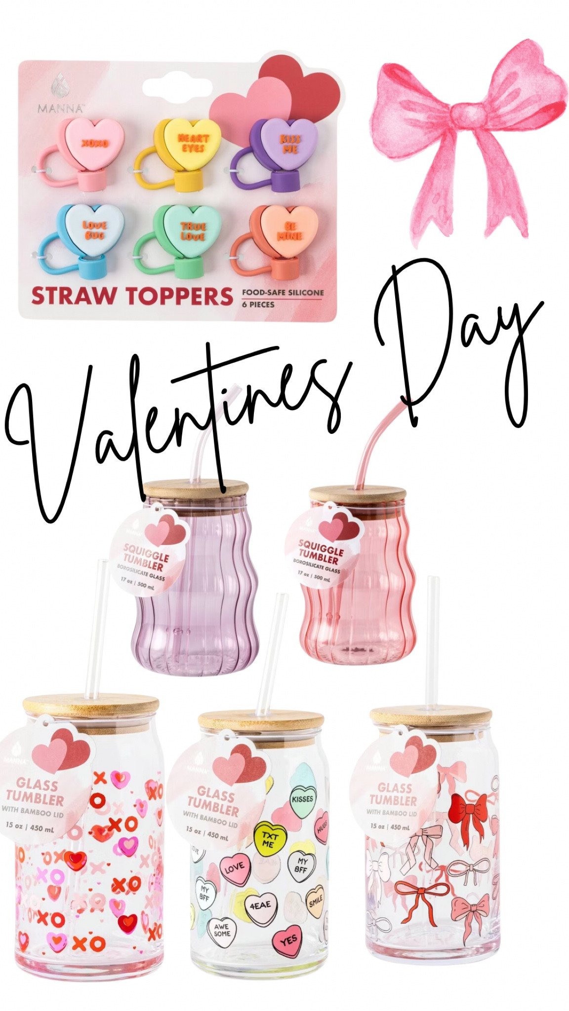 Valentines Day cups + straw toppers !
They would make such a cute galantines gift 

#LTKSeasonal #LTKGiftGuide #LTKHome