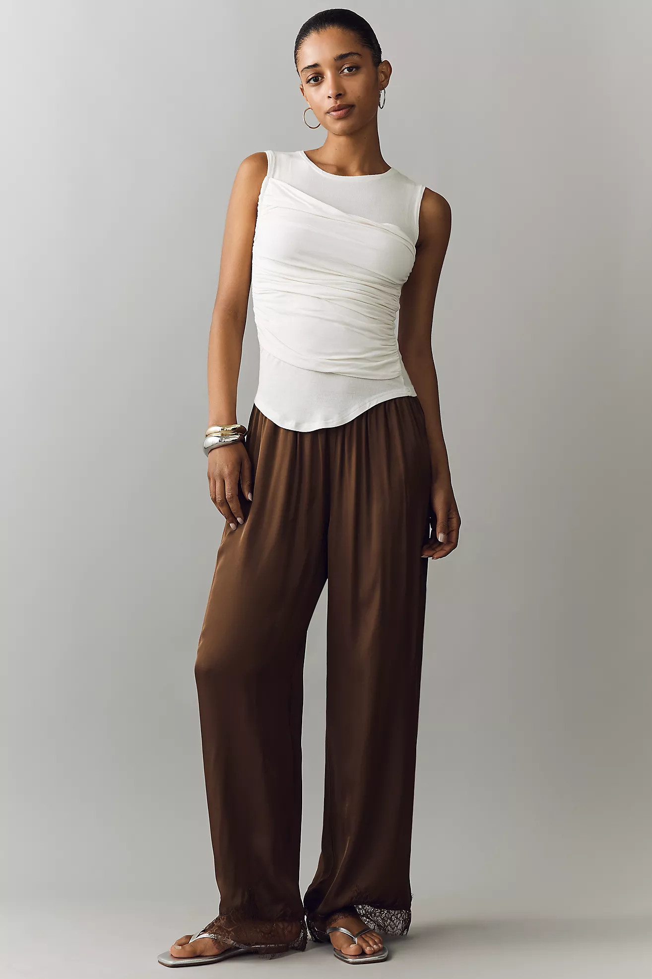 LyreBird Heirloom Lace Wide-Leg Pants | Anthropologie (US)