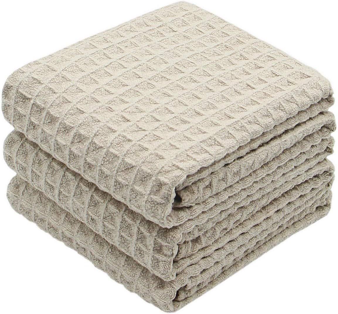 VeraSong Waffle Weave Kitchen Towels Thick Microfiber Dish Drying Towels Absorbent Tea Towels Han... | Amazon (US)
