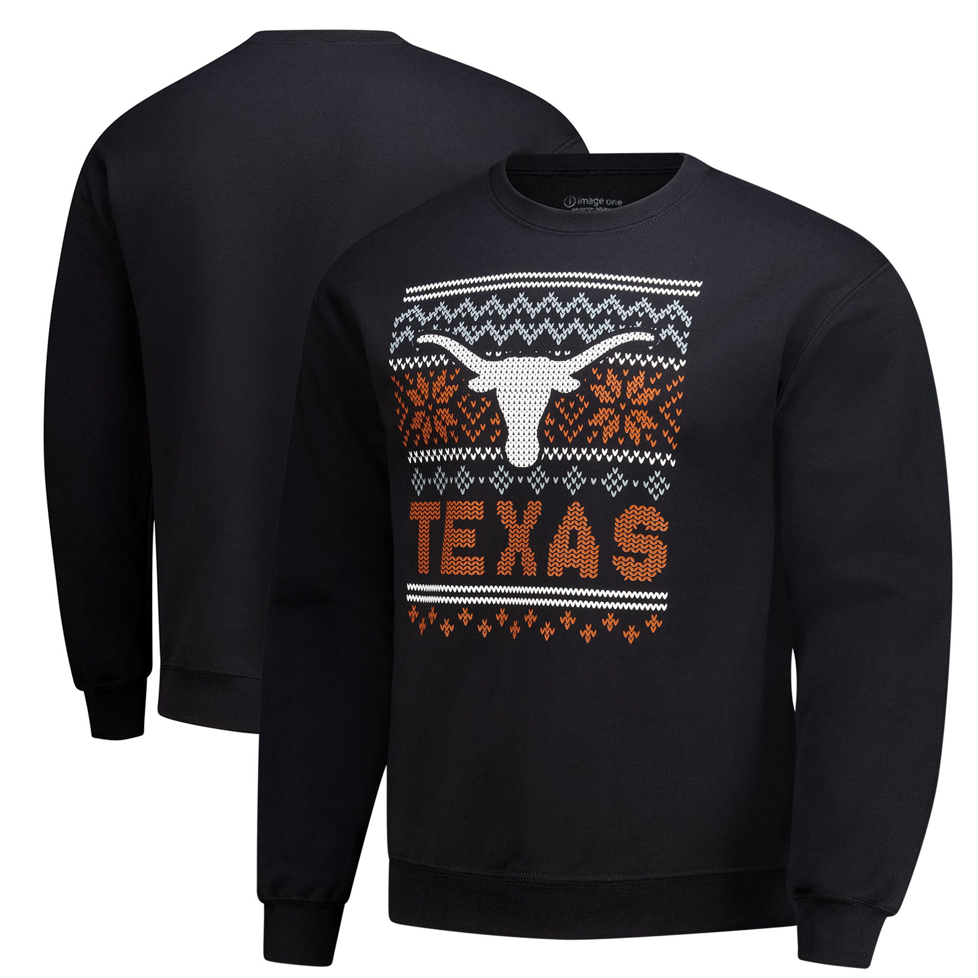 Texas Longhorns Holiday Fleece Sweatshirt - Black | Fanatics