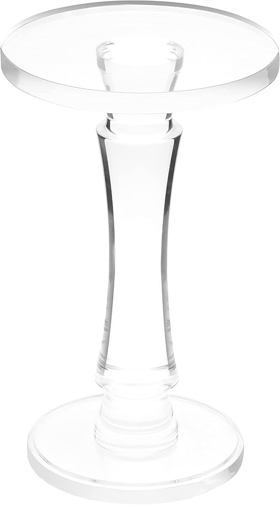 Clear Acrylic Small End Table,Drink Table,for Office, Living Room and Bedroom, 12x12 inch，20 inch High | Amazon (US)