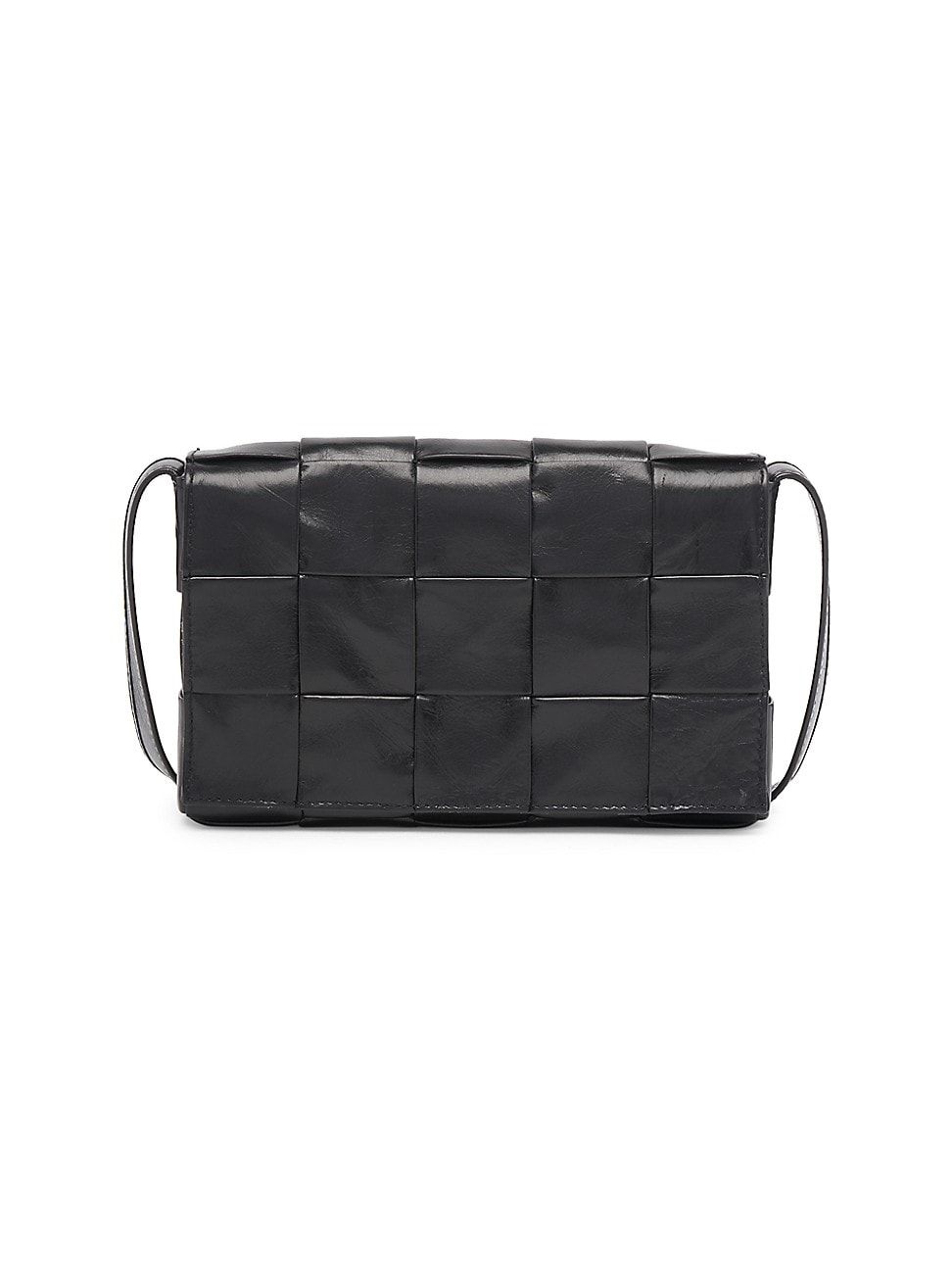Women's Mini Cassette Leather Bag - Black Silver | Saks Fifth Avenue