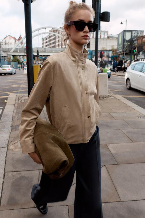 FAUX SUEDE JACKET | Zara UK