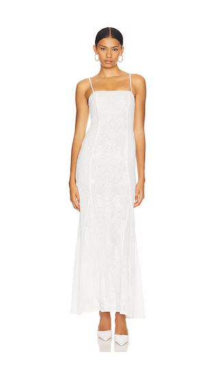 Caesarea Embroidered Maxi Dress in Ivory | Revolve Clothing (Global)