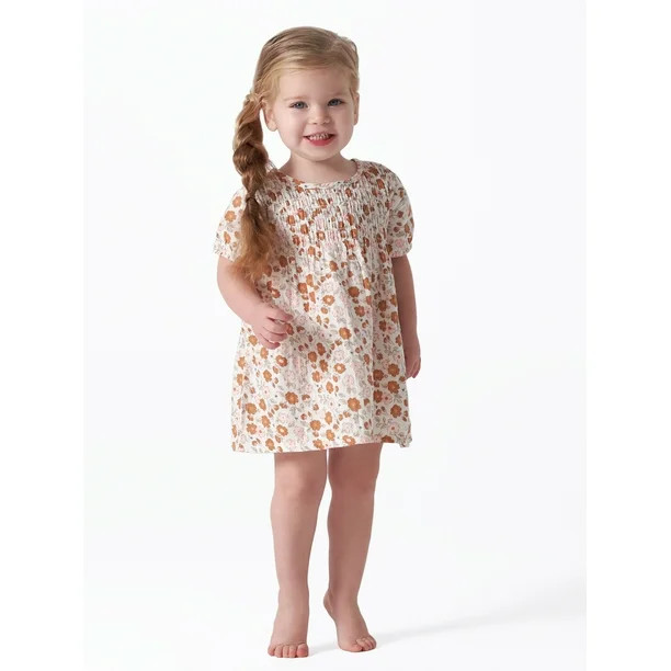 Modern Moments by Gerber Baby Girl Gauze Dress with Diaper Cover, 2-Piece, Sizes 0/3M -24M - Walm... | Walmart (US)