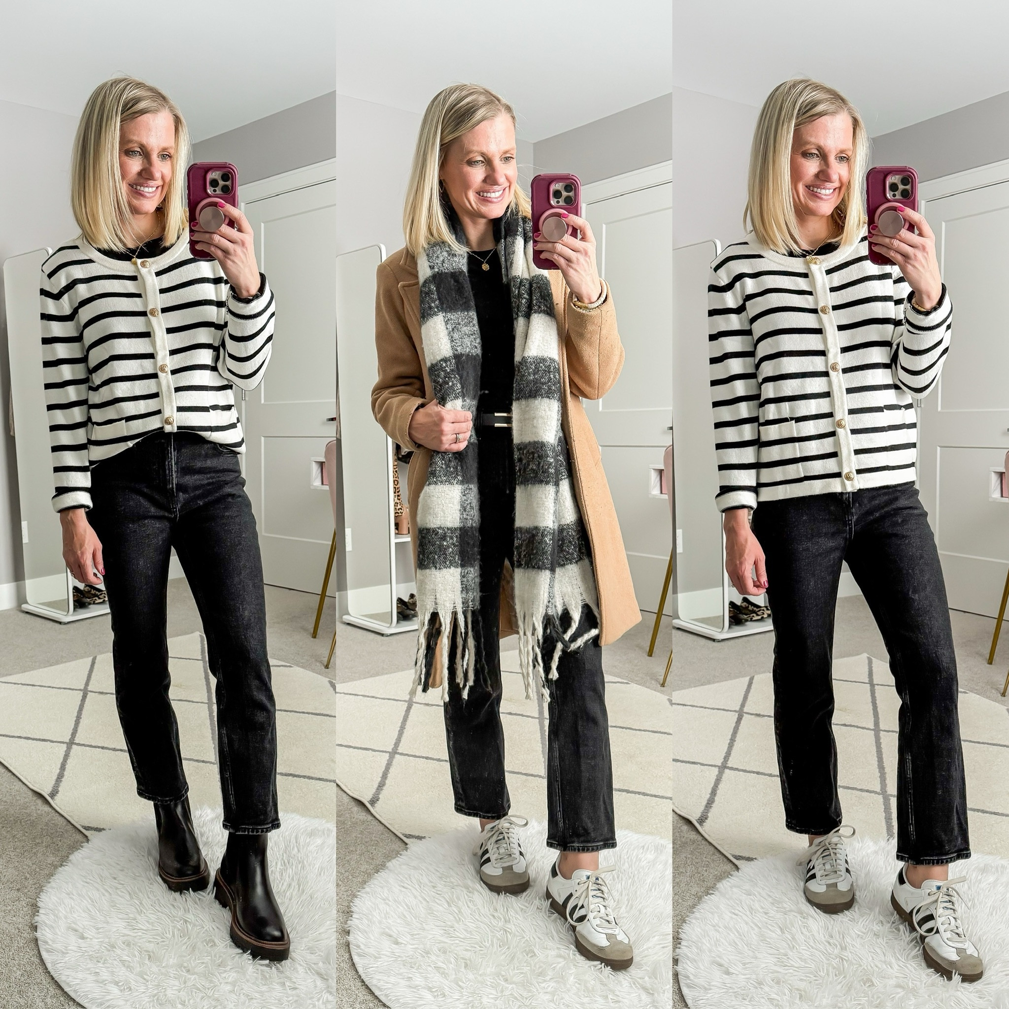Winter mom capsule wardrobe outfits! More sizing and styling details can be found at thriftywifehappylife.com! 

#LTKStyleTip #LTKOver40 #LTKSeasonal