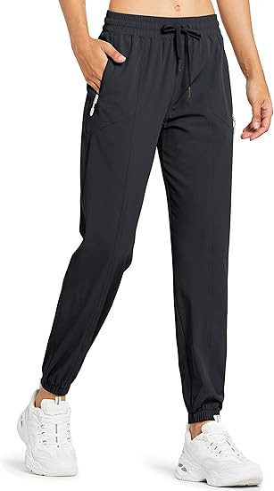 Libin Women's Lightweight Joggers Pants Quick Dry Running Hiking Pants Athletic Workout Track Pan... | Amazon (US)