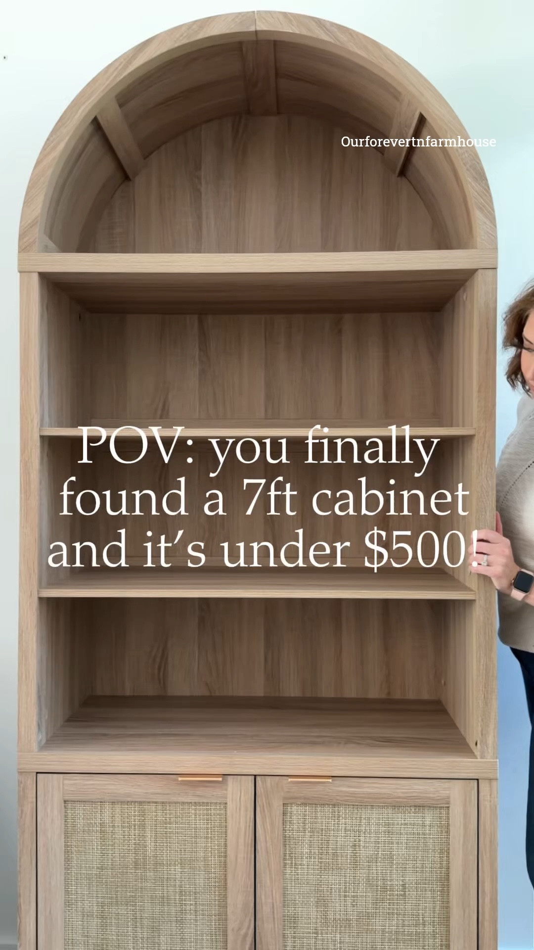 I’ve been looking for a tall arched cabinet for our living room with 12 ft ceilings and kept running into the same issue… everything affordable felt too short.

So I was very excited to find this one 🤍

At 84 inches tall, it actually fills the space and gives that high end look without the price tag. It’s so much fun to style and it has great storage too, which is always a plus.

It’s super affordable, comes in three colors, and you can get it on Amazon and right now it’s under $400!!!

#LTKHome