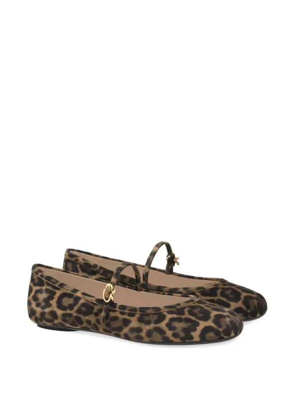 Carla leopard-pattern ballerina shoes | Farfetch Global