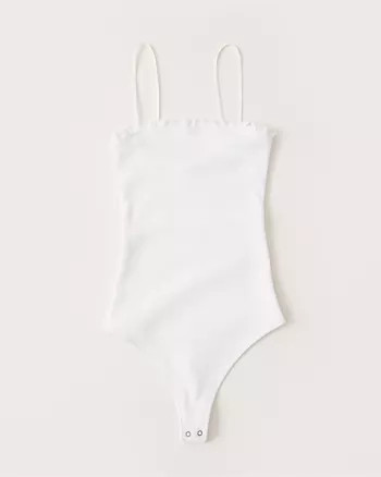 Ruffle Trim Bodysuit | Abercrombie & Fitch (US)
