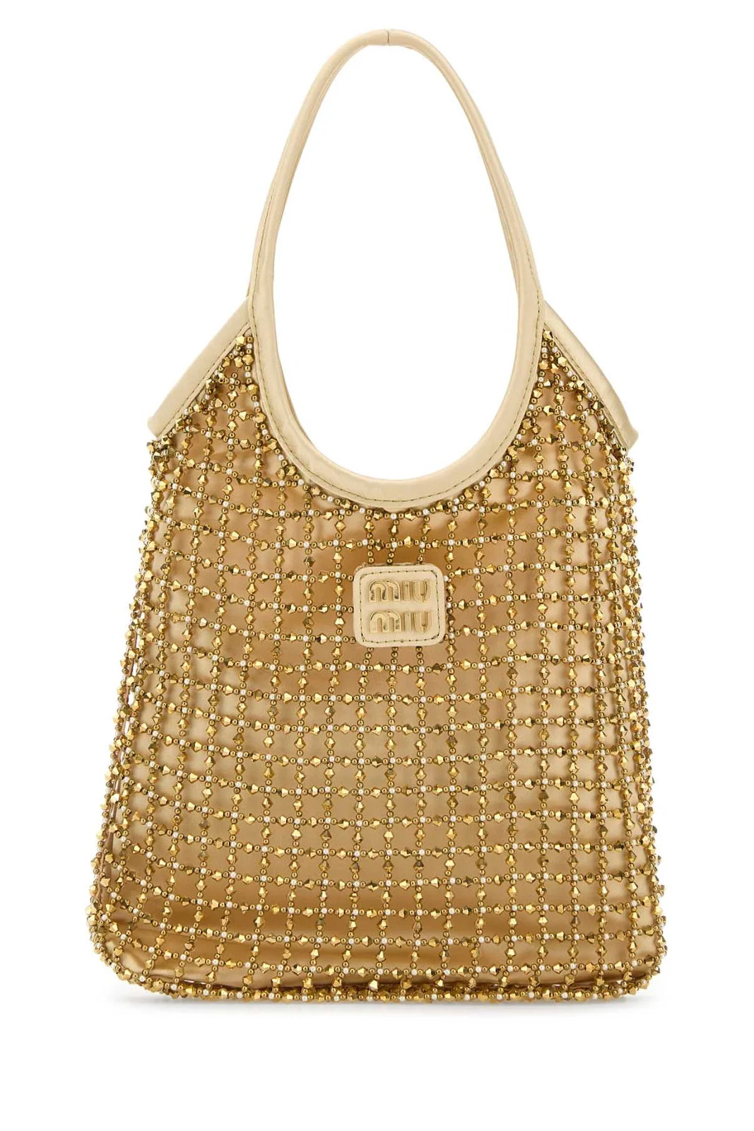 Miu Miu Ivy Embellished Handbag | Cettire Global
