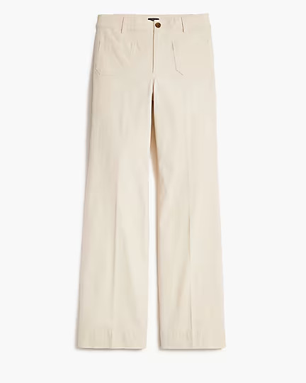 Lizzie high-rise patch-pocket wide-leg pant | J.Crew Factory