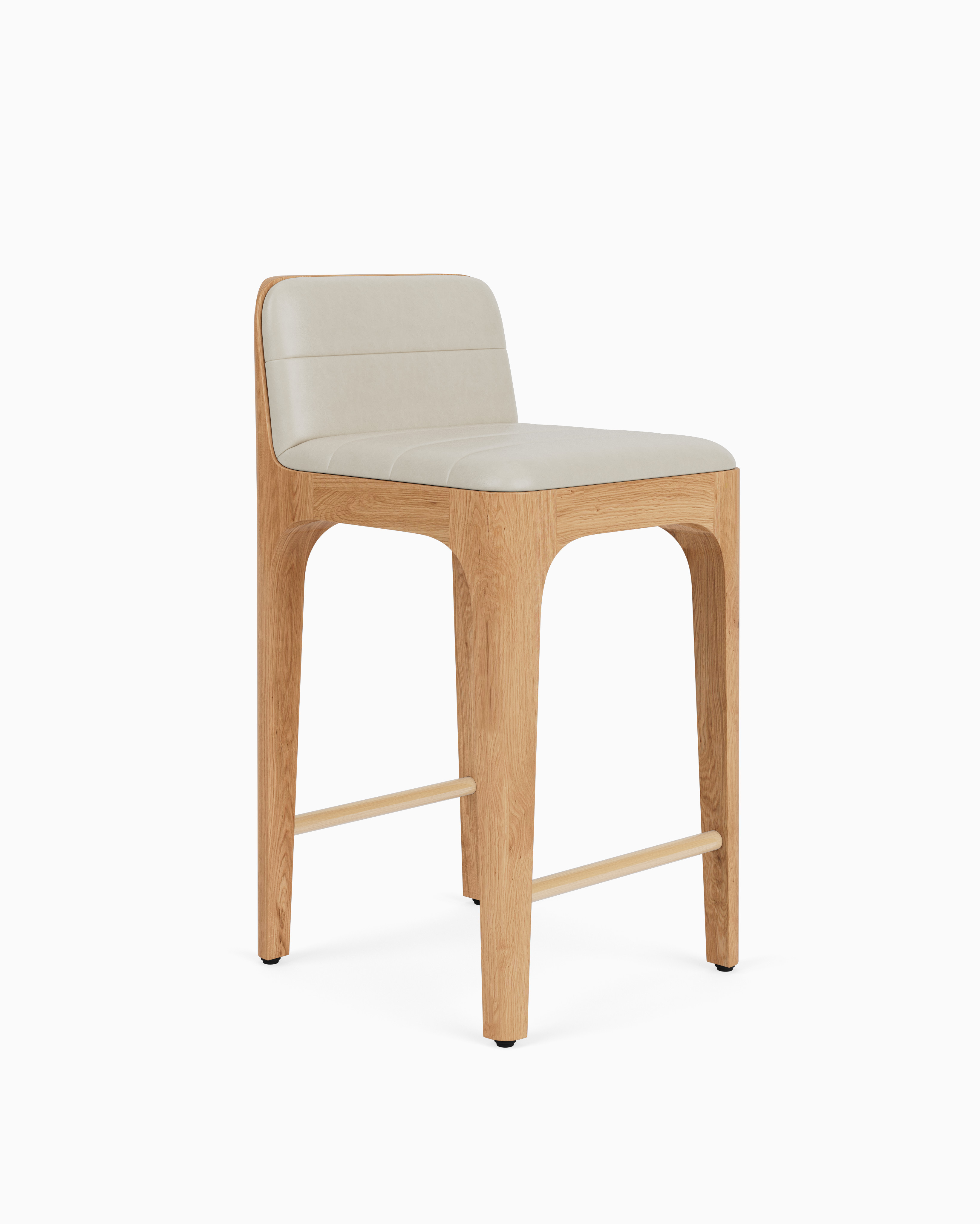 Canyon Counter Stool | Modern Counter Stools in Leather or Velvet | Denver Modern
