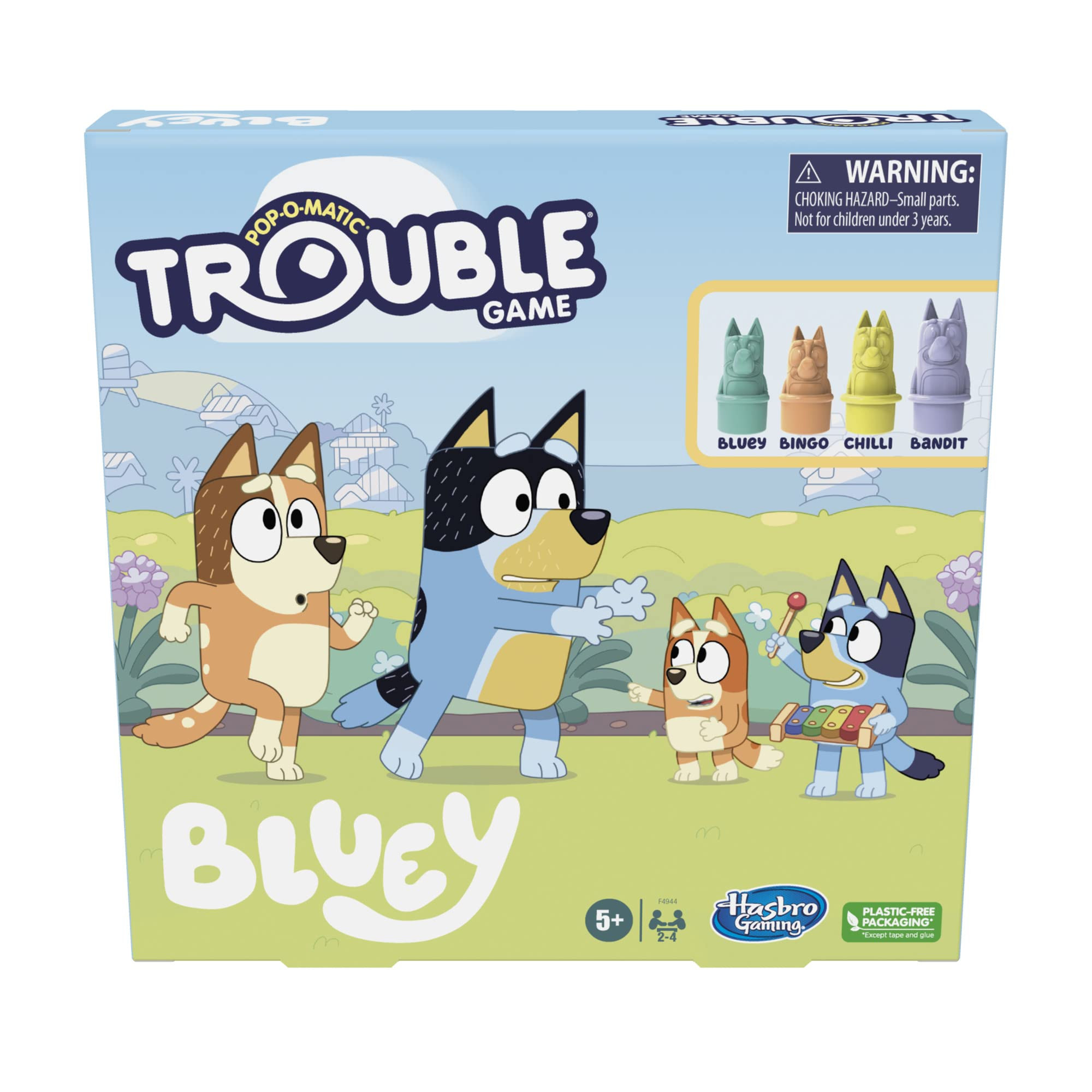 Hasbro Gaming Trouble Bluey Edition Game | Family Board Games | Kids Play as Bluey, Bingo, Bandit... | Amazon (US)
