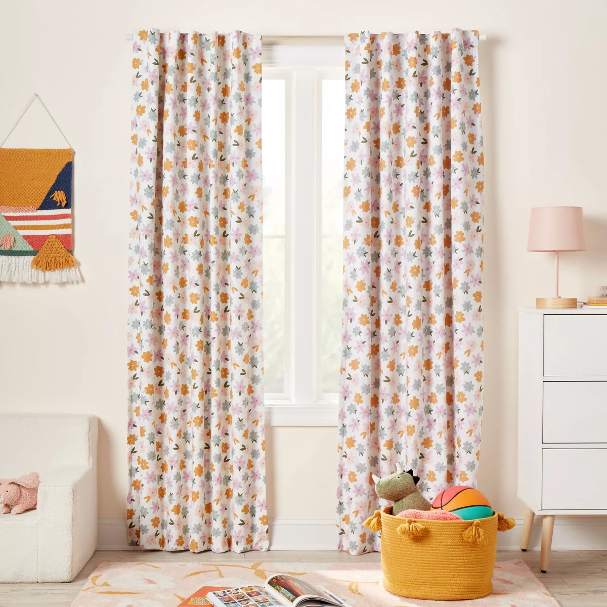 84" Kids' Blackout Window Panel Floral - Pillowfort™ | Target
