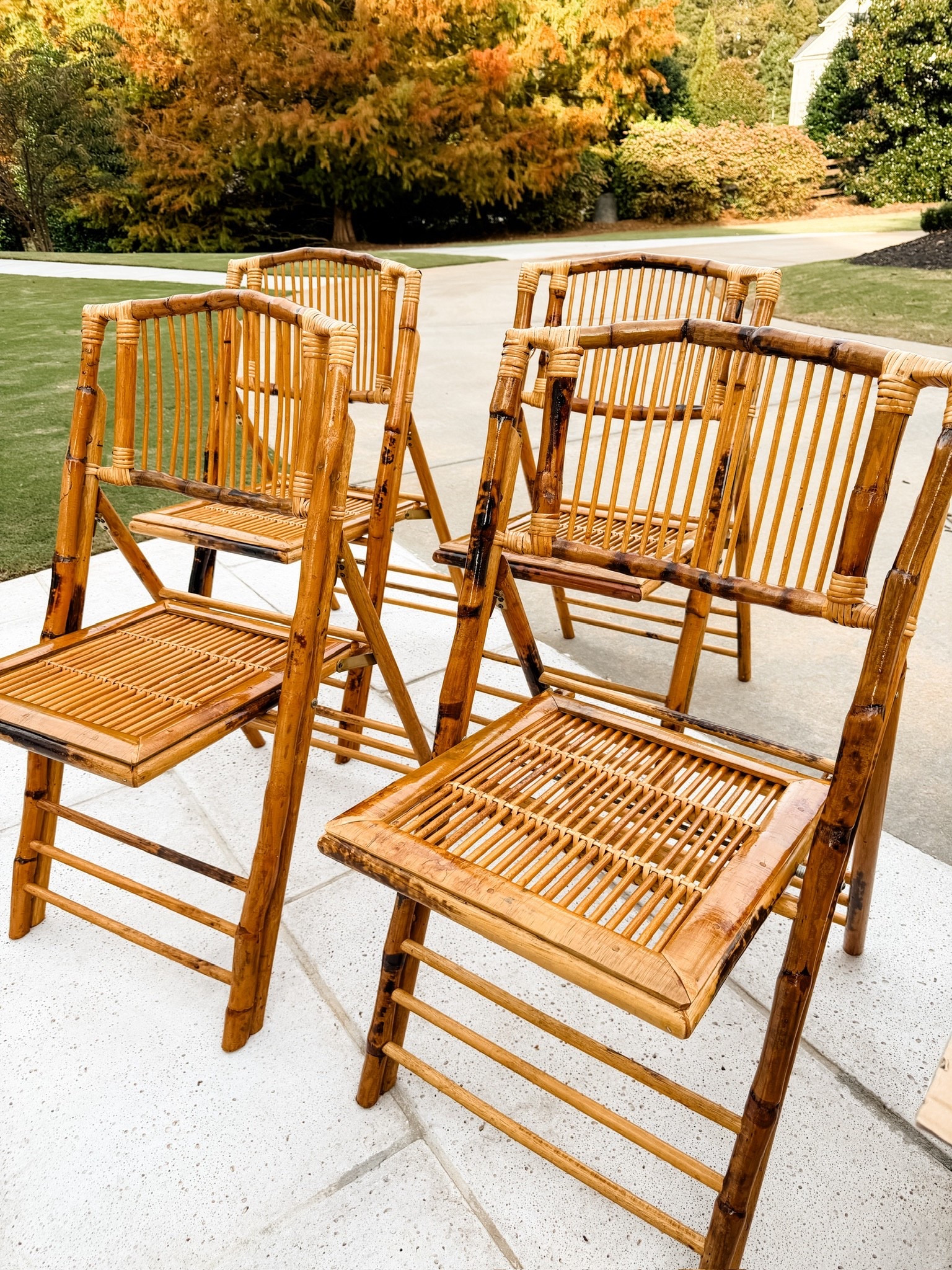 These bamboo folding chairs are great for outdoor entertaining, game nights, etc.! 

Loverly Grey, Amazon find, bamboo folding chairs, home decor, outdoor entertaining, game night 

#LTKHome