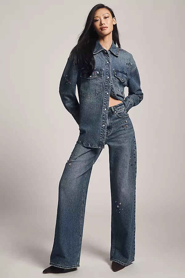 High-Rise Tapered Jeans | Anthropologie (US)