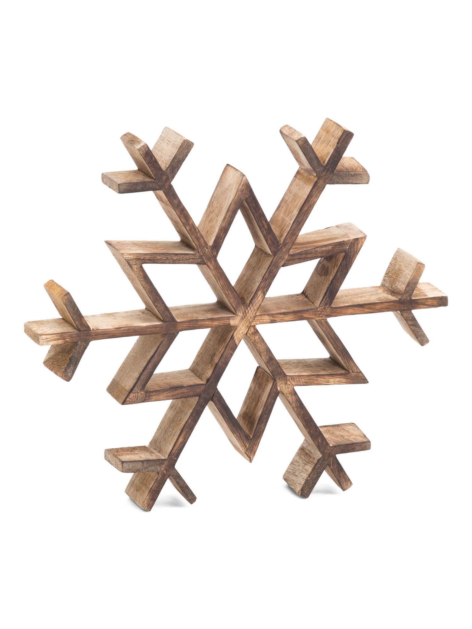 10in Wooden Snowflake Decor | TJ Maxx