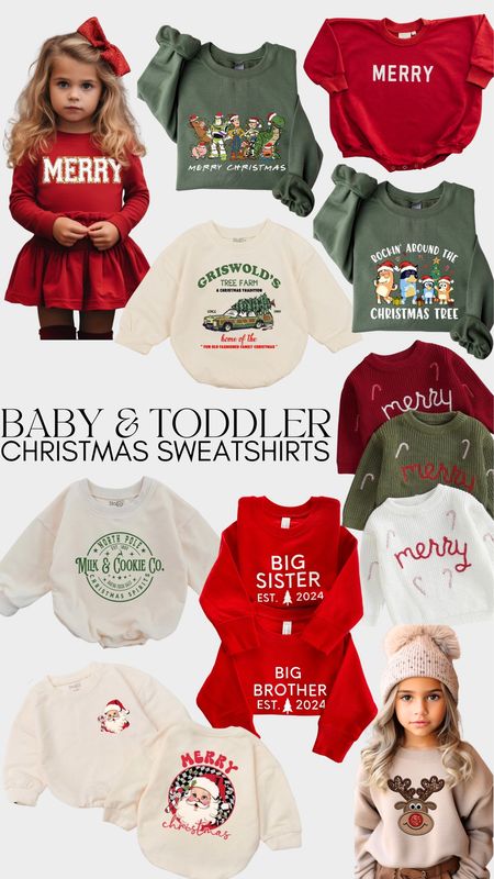 Trending — baby & toddler Christmas sweatshirts!

#LTKCyberWeek #LTKkids #LTKbaby