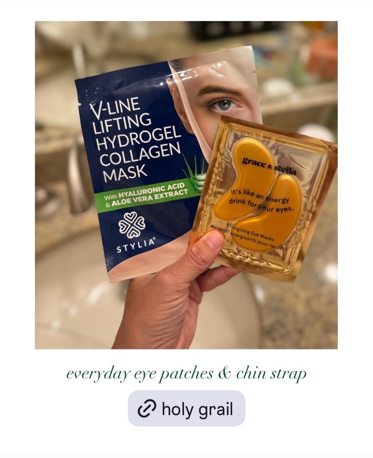 My everyday chin strap and eye patches duo I swear by! 

#LTKBeauty #LTKSaleAlert #LTKFindsUnder50