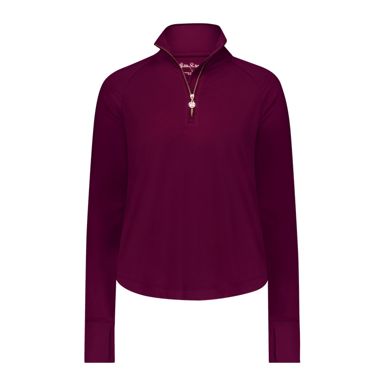 Arietta Cherry Quarter Zip Pull Over | PGA TOUR Superstore