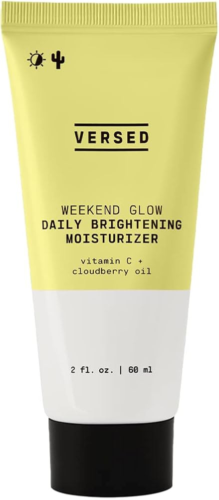 Versed Weekend Glow Daily Brightening Moisturizer - Vegan Lightweight Vitamin C Moisturizer with ... | Amazon (US)