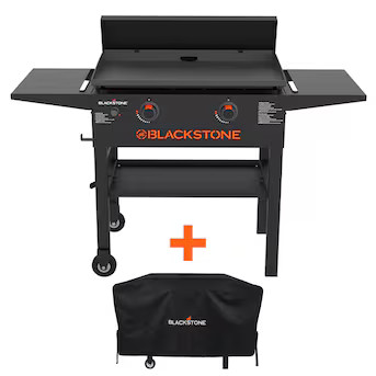 Blackstone 28" Griddle and Cover Bundle 2-Burner Liquid Propane Flat Top Grill | Lowe's