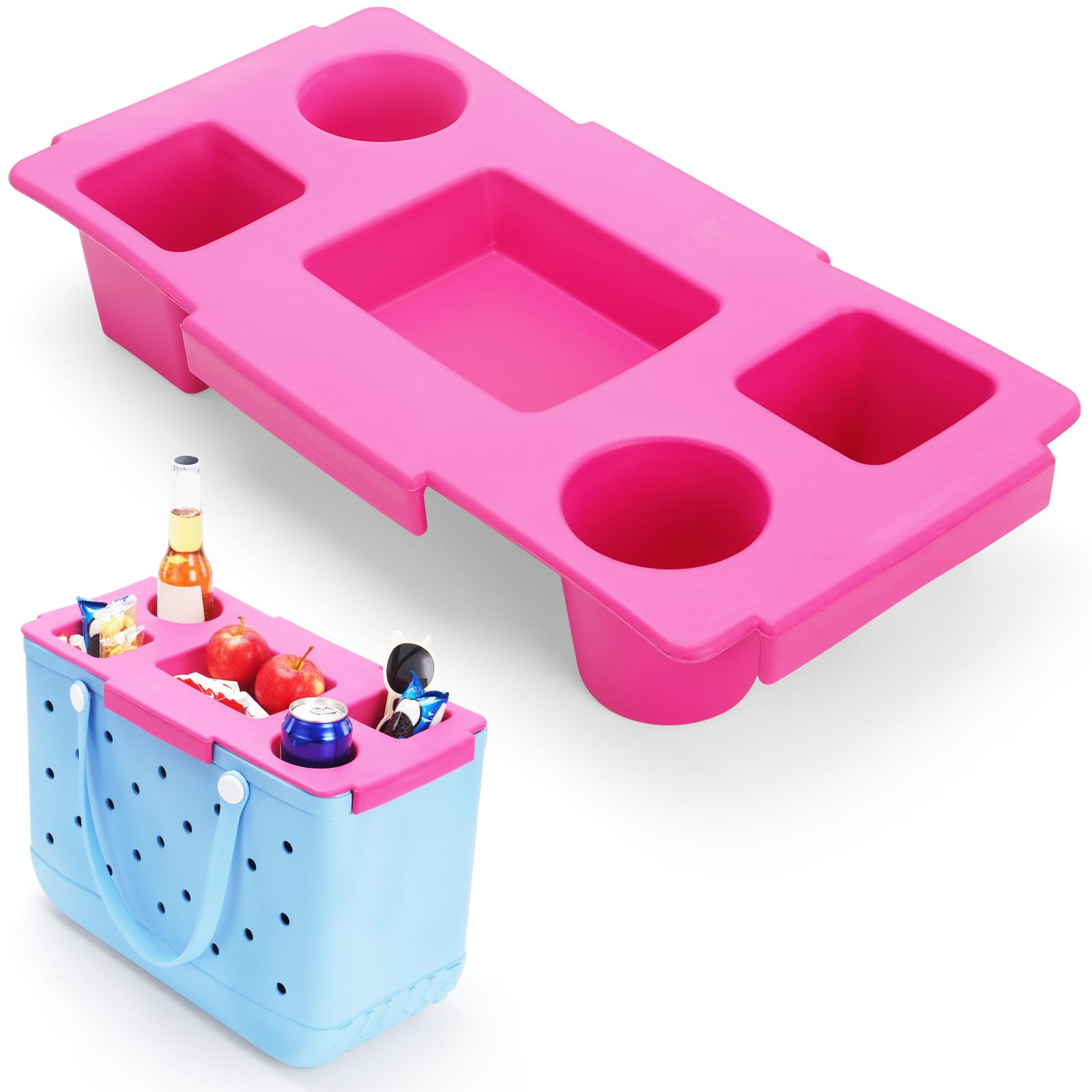Topper Tray Accessory for X-Large Bogg Bag – Water-Resistant EVA Cup Holder & Snack Organizer I... | Amazon (US)