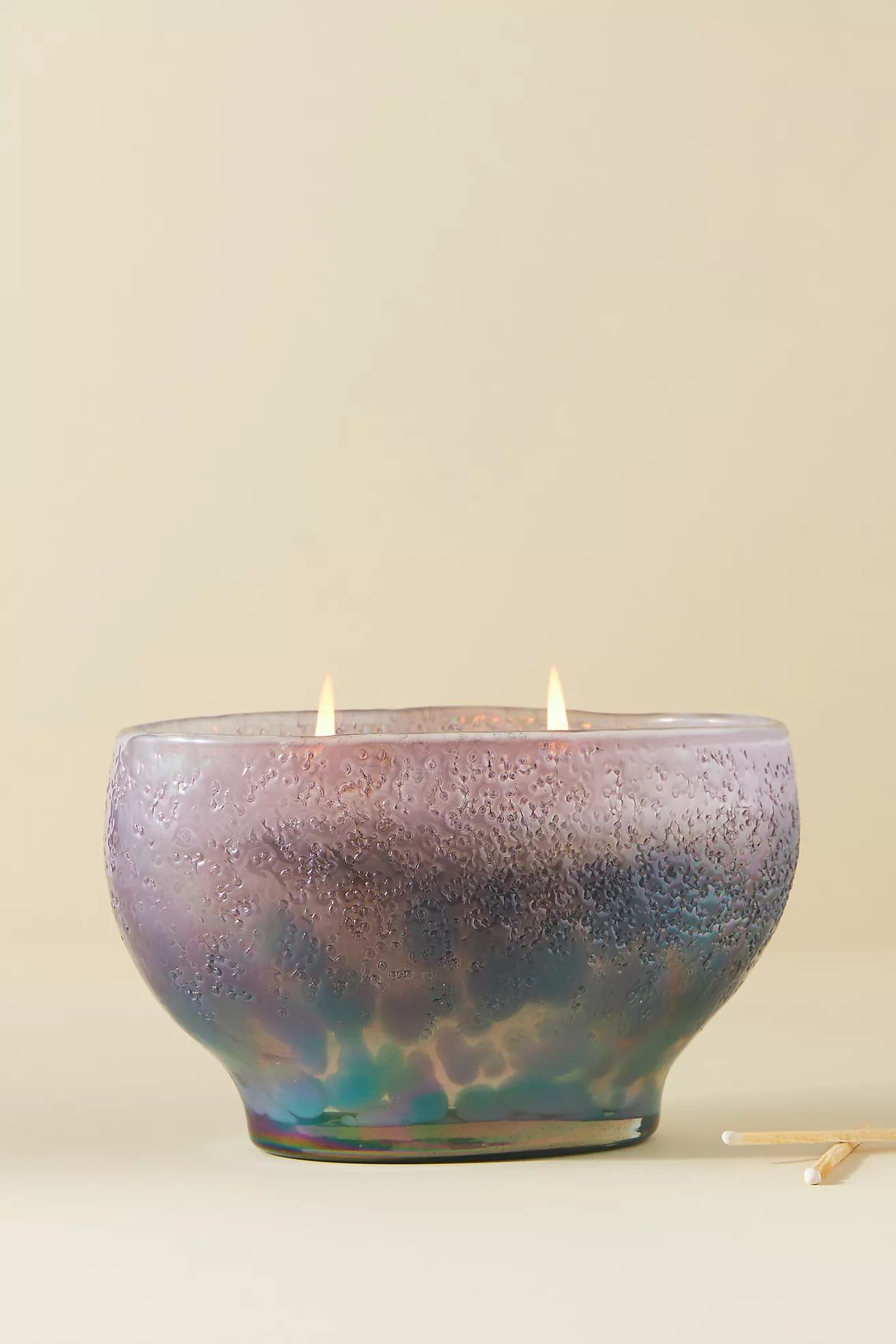 Asha Fresh Vetiver Sandalwood Glass Candle | Anthropologie (US)