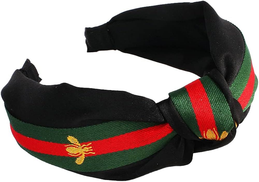 Pocadri Women Colorful Knotted Headbands Boho Hair Hoop Fashion Bee Wide Elastic Spa Headbands Ha... | Amazon (US)