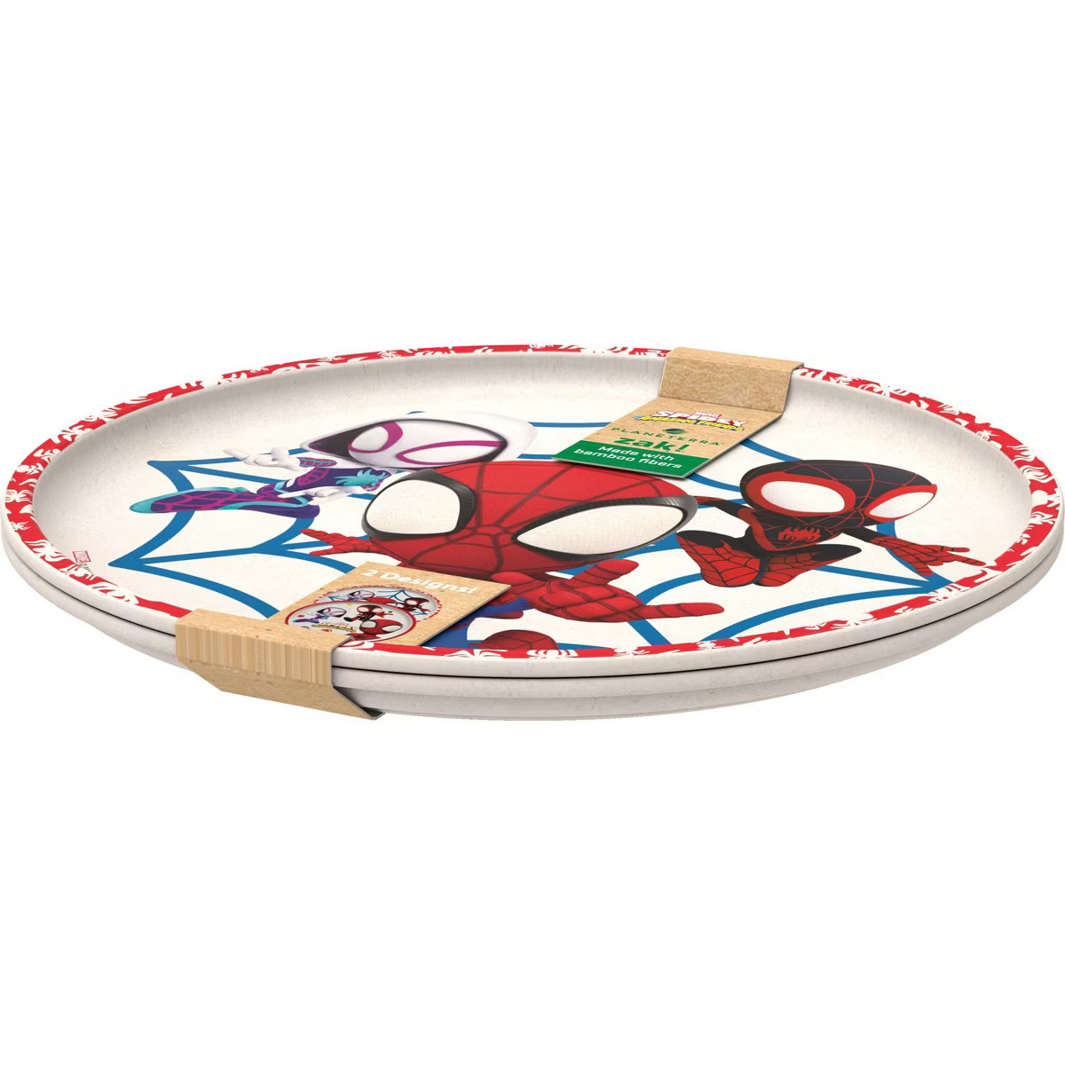 Zak Designs 2pk 8&quot; Melamine Bamboo Dining Plate Set | Target