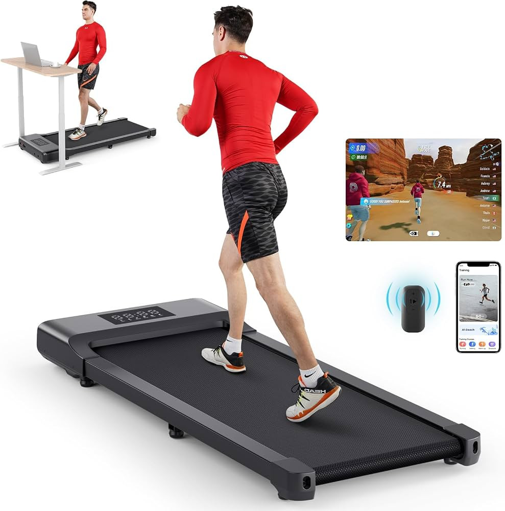 DeerRun 2024 Upgrade Walking Pad - Raceable Smart Under Desk Treadmill with Rewards Program, Quic... | Amazon (US)