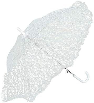 Fun Express White Lace Parasol Umbrella - Wedding Accessories Great for Bridesmaids and Flower Gi... | Amazon (US)