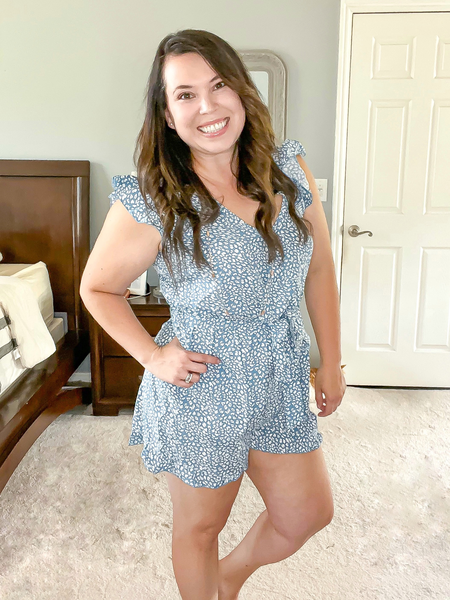 Cute romper for Labor Day! Fits super comfortably and is true to size. I’m wearing a large  

#LTKunder50 #LTKcurves #LTKmidsize