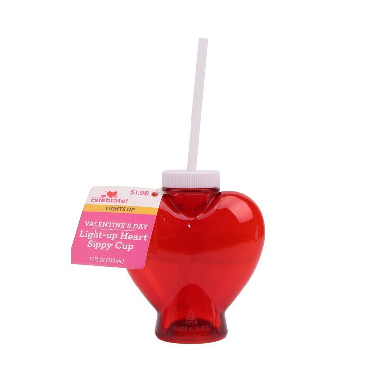 Way To Celebrate Light-up Heart Sippy Cup | Walmart (US)