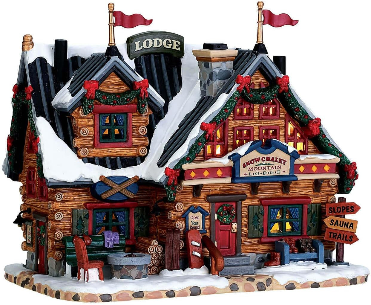 Lemax Vail Village Lighted Building: Apres-Ski Lodge, Porcelain | Amazon (US)