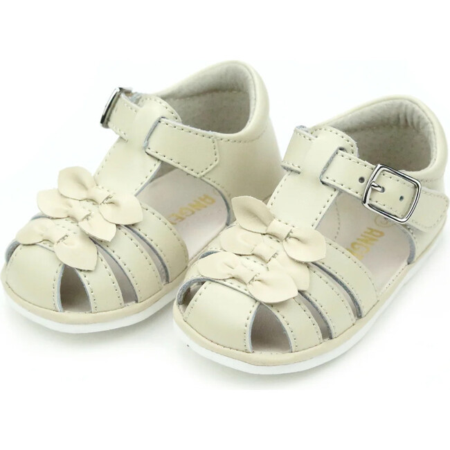 Everly Bow Sandal, Oatmeal | Maisonette