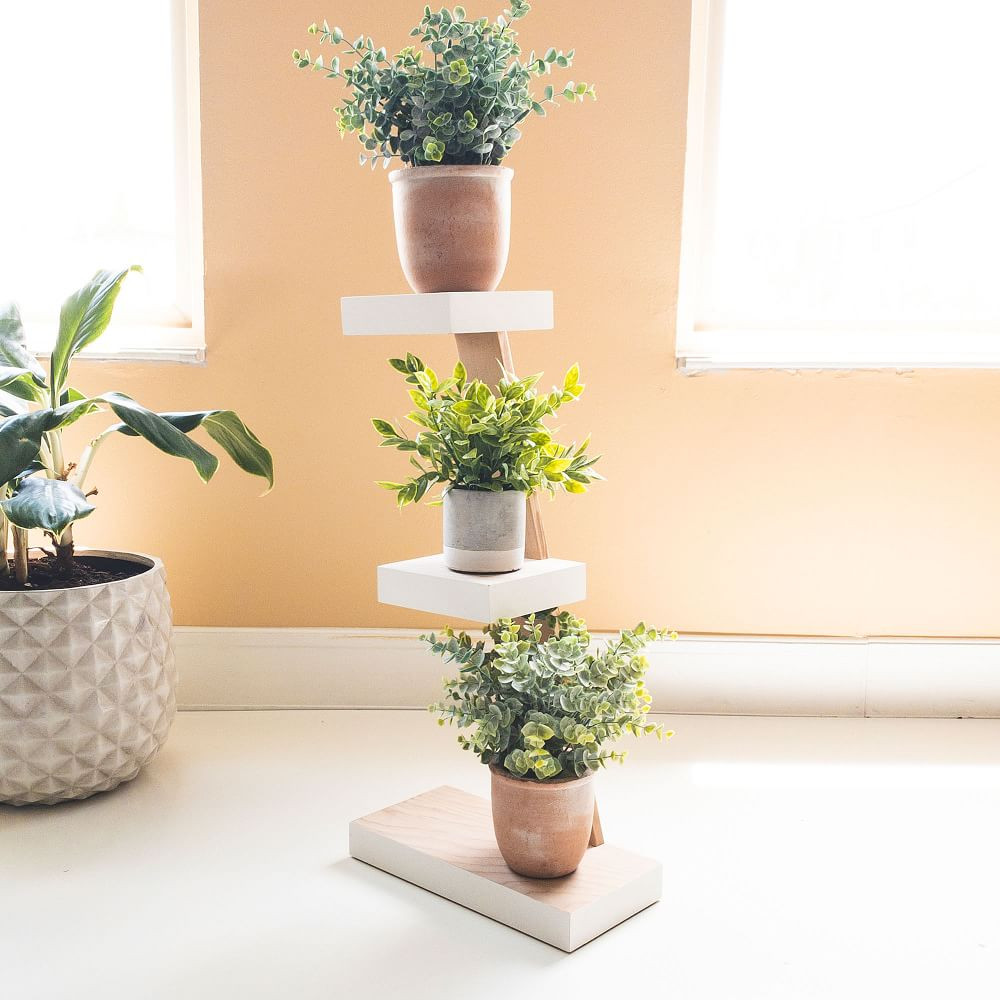 Ohia Plant Stand, White | West Elm (US)