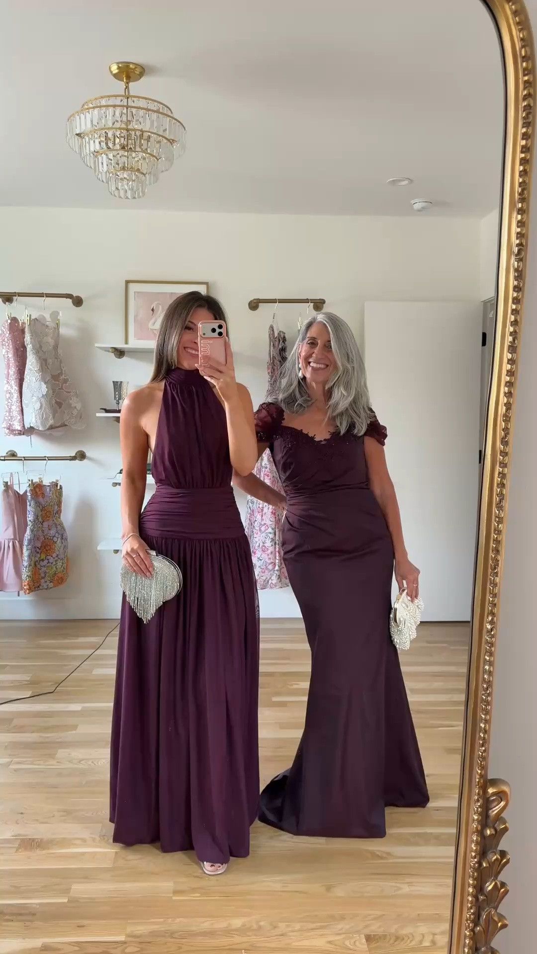 plum halter-neck gown with a ruched waist, Plum satin gown with a lace-trimmed neckline and cap sleeves mom and me formal wedding guest and mother of the bride dresses 💍


I’m 5’4” and wearing my usual small/2 in most

mom is 5’4” and wears a medium/6

summer wedding guest dresses, wedding guest dresses, cocktail dresses, semi-formal dresses, black tie wedding guest dresses, destination wedding guest dresses, garden party dresses, wedding guest outfit ideas, mom & me outfits, mom & me dresses, matching outfits, mother daughter outfits, family photo outfits, wedding guest dresses, mother of the bride, mother of the groom, wedding guest outfit ideas

#LTKSeasonal #LTKOver40 #LTKWedding