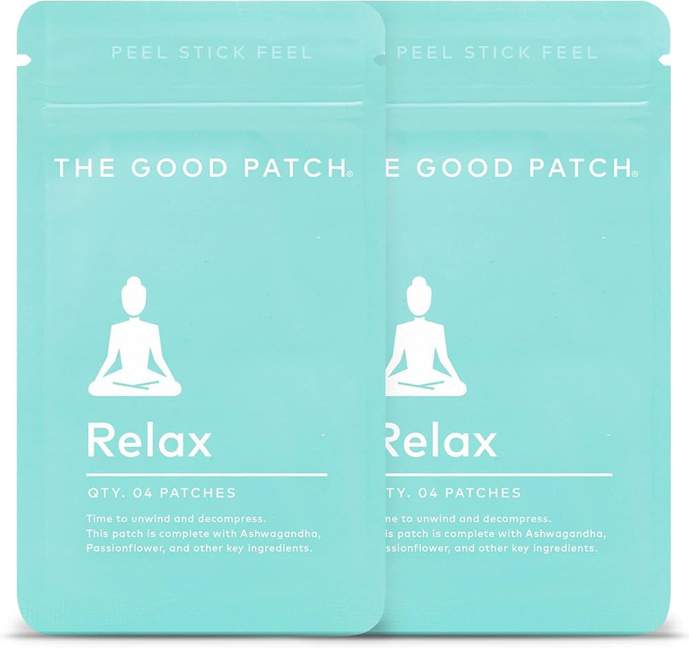 The Good Patch Relax Patches Infused with Ashwagandha, Passionflower, Ginger Root and Other Plant... | Amazon (US)