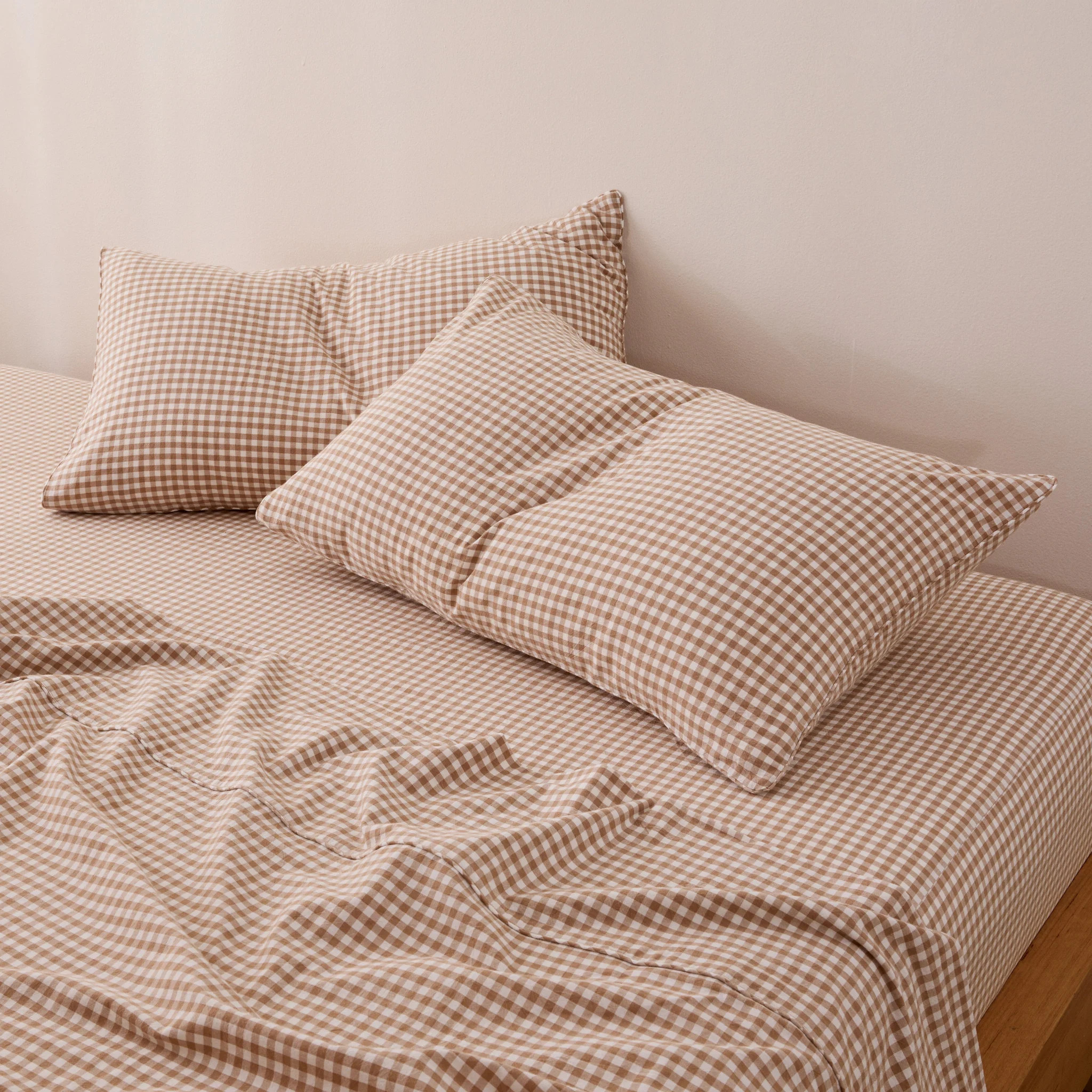Leo Washed Cotton - Lyle Gingham Pillowcases | Shop.app