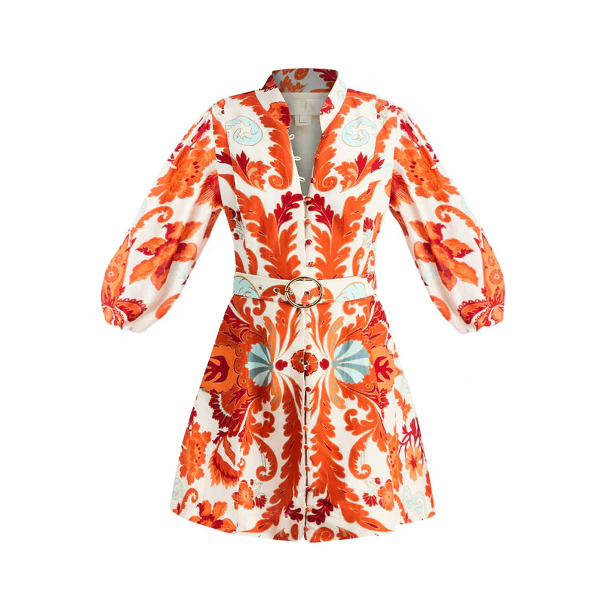 Valencia Mini Dress in Rossa Waltz | Over The Moon