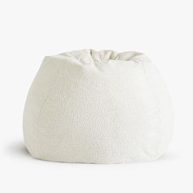 Large Chunky Boucle Ivory Bean Bag Chair Slipcover Only | Pottery Barn Teen