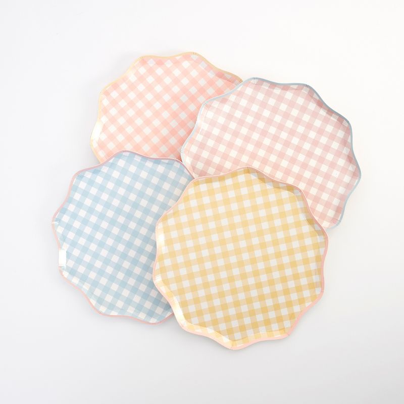 Meri Meri Gingham Side Plates (Pack of 12) | Target