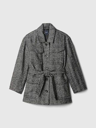 Herringbone Belted Utility Jacket | Gap (US)
