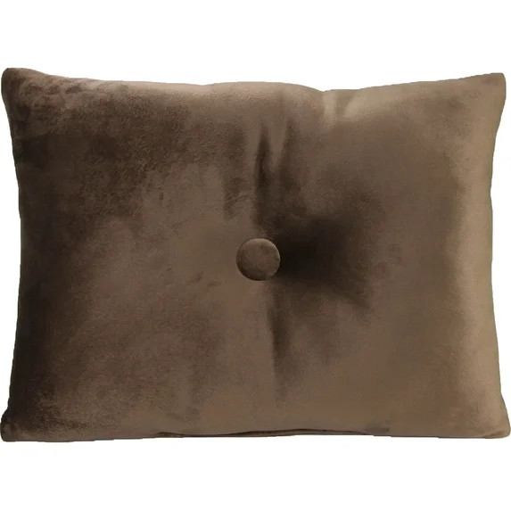 Jordan Manufacturing 20" x 14" Coffee Solid Rectangular Tufted Decorative Lumbar Throw Pillow wit... | Walmart (US)